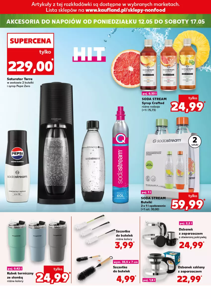 Gazetka promocyjna Kaufland - Kaufland - ważna 08.05 do 10.05.2025 - strona 16 - produkty: Dzbanek, Kubek, Kubek termiczny, Pepsi, Syrop, Szczotka, Zaparzacz