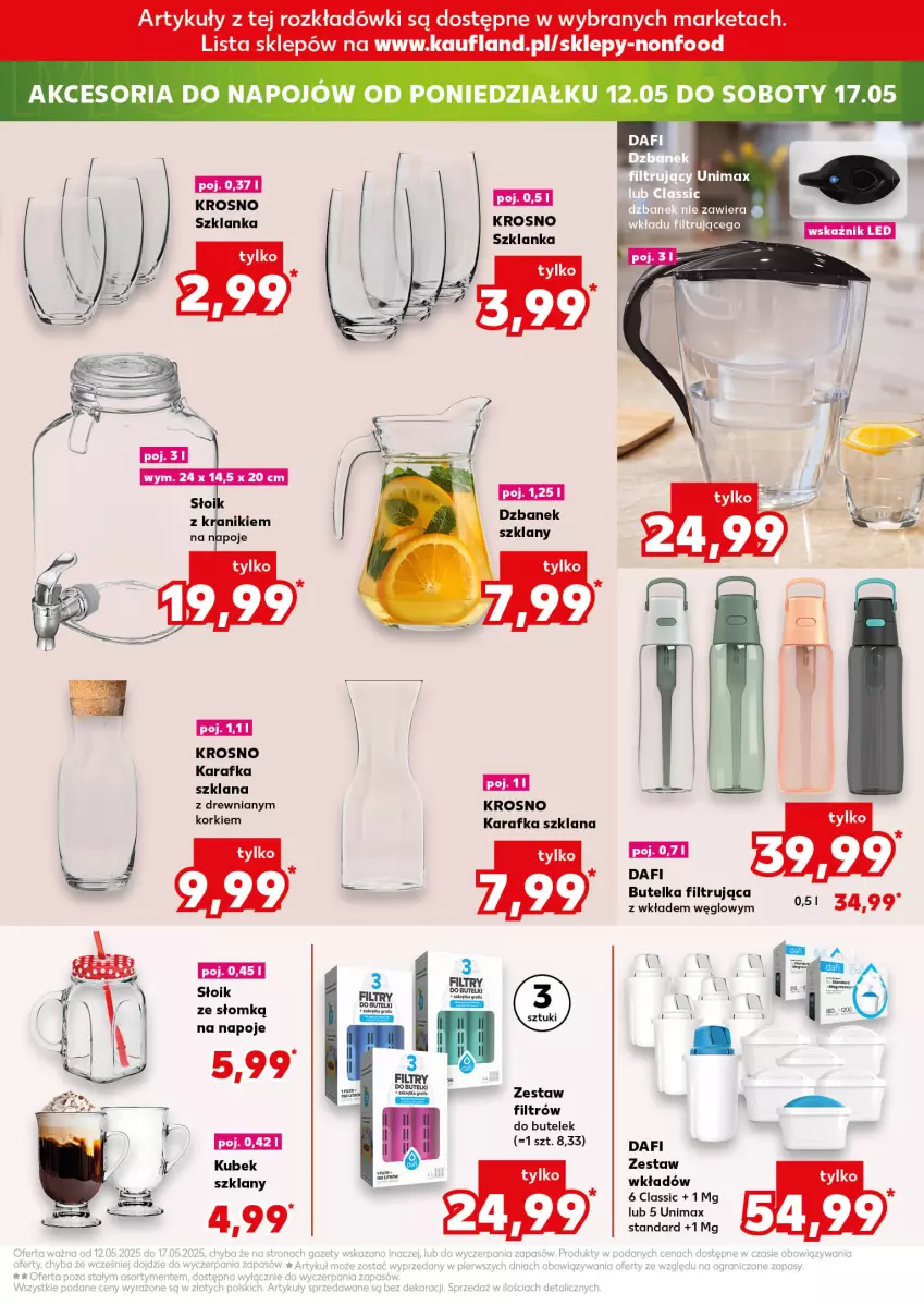 Gazetka promocyjna Kaufland - Kaufland - ważna 08.05 do 10.05.2025 - strona 17 - produkty: Dzbanek, Karafka, Kubek, LANA, Napoje, Szklanka