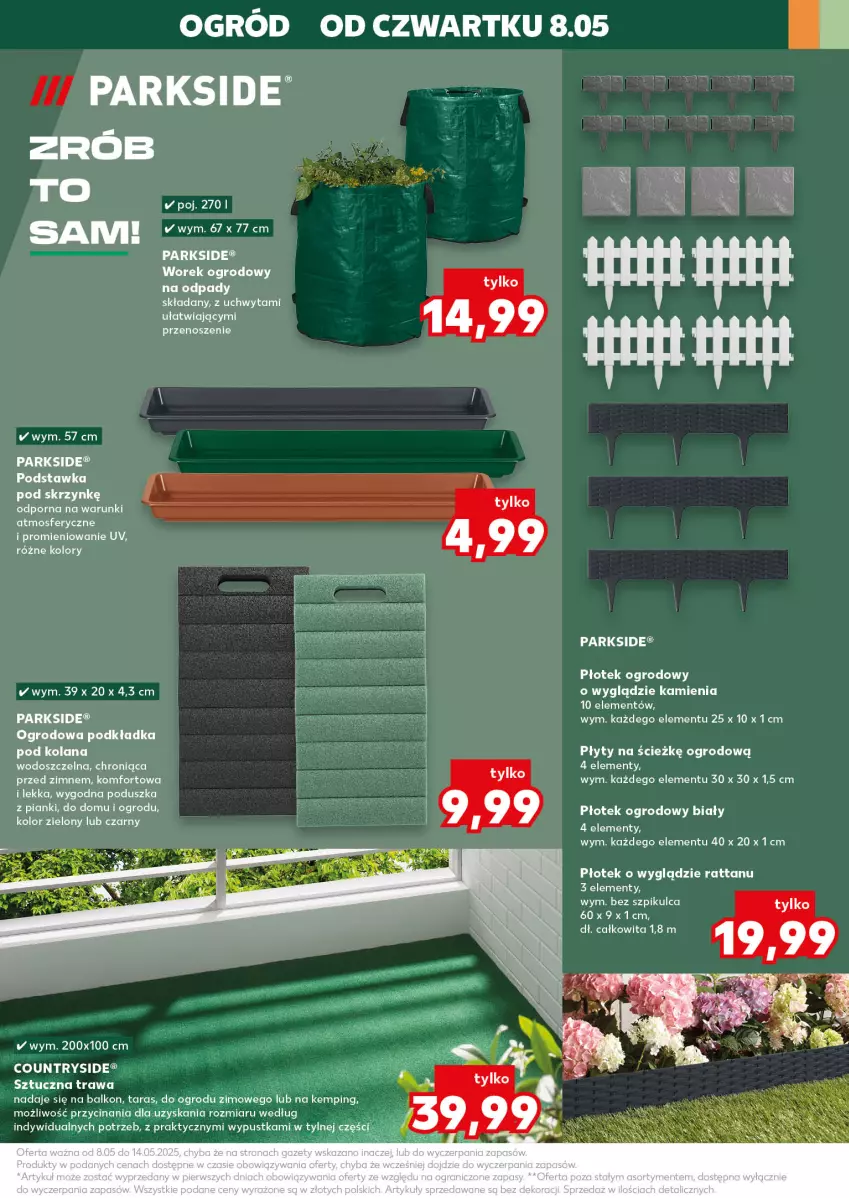 Gazetka promocyjna Kaufland - Kaufland - ważna 08.05 do 10.05.2025 - strona 23 - produkty: LANA, Ogród, Parkside, Podkład, Podkładka, Poduszka, Por