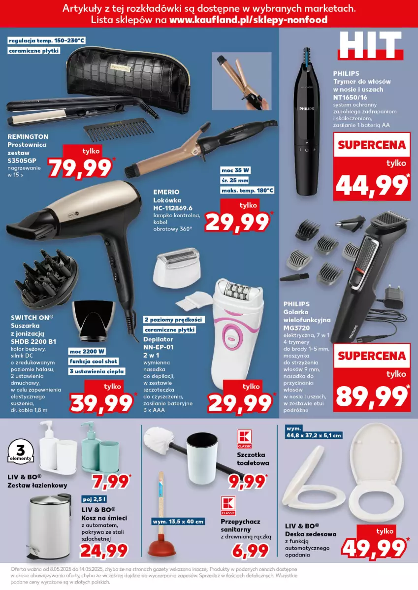 Gazetka promocyjna Kaufland - Kaufland - ważna 08.05 do 10.05.2025 - strona 7 - produkty: Deska sedesowa, Kosz, Pokrywa, Zestaw łazienkowy