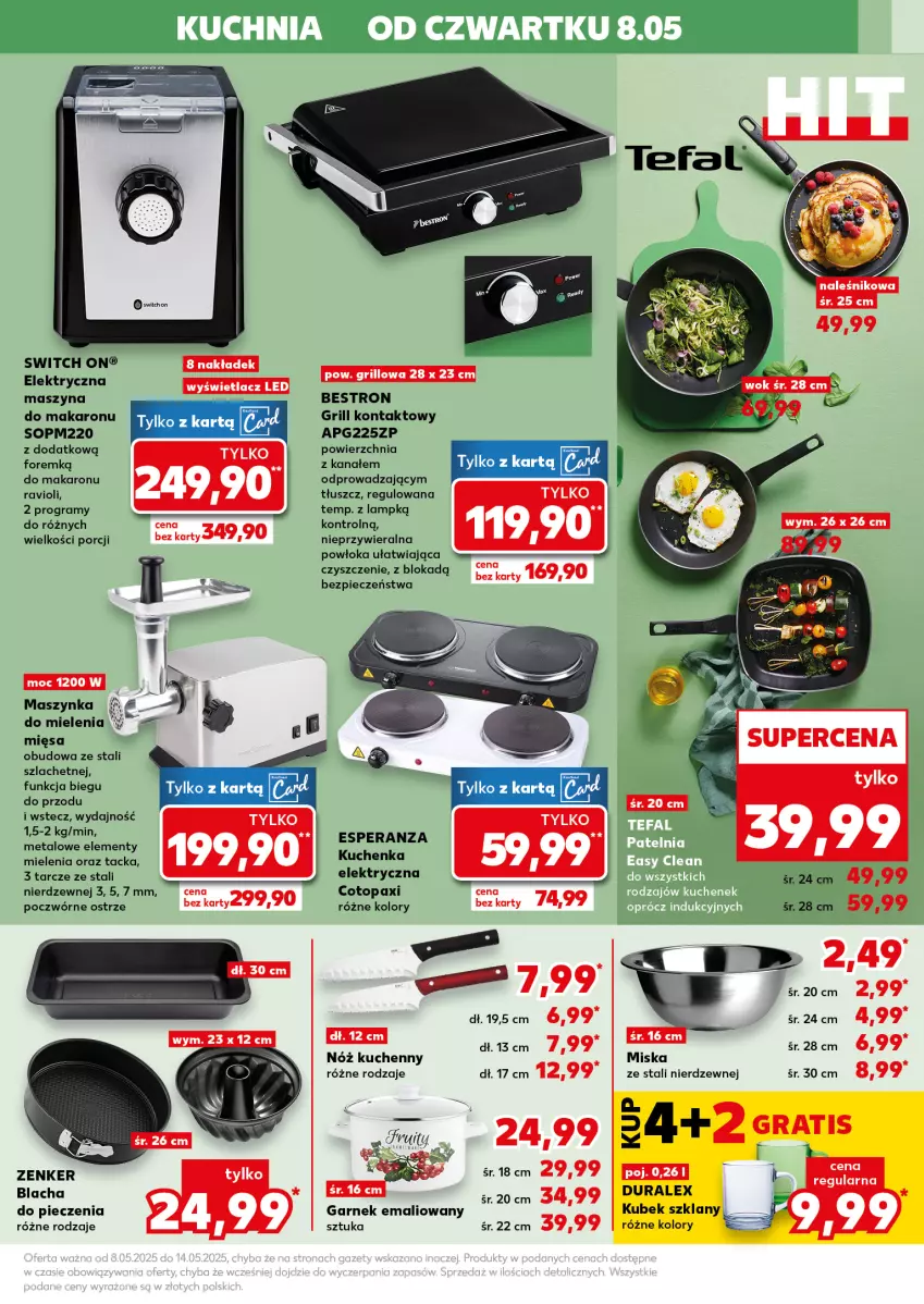 Gazetka promocyjna Kaufland - Kaufland - ważna 08.05 do 10.05.2025 - strona 9 - produkty: Blacha do pieczenia, Garnek, Gra, Grill, Grill kontaktowy, Kubek, Makaron, Maszynka, Miska, Pax, Piec, Por, Szyna, Szynka, Top