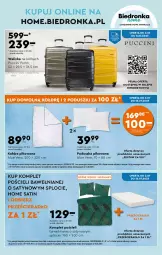 Gazetka promocyjna Biedronka - Od czwartku - Gazetka - ważna od 12.07 do 12.07.2023 - strona 57 - produkty: Por, Gra, Kołdra, Rama, Pościel, Walizka, Sati, Kosz, Prześcieradło, Tran, Aloe vera, Komplet pościeli, Poduszka, Fa