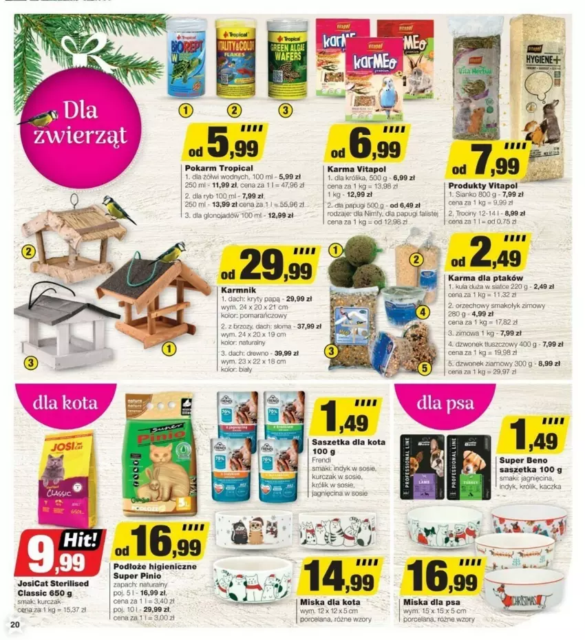 Gazetka promocyjna Bricomarche - ważna 20.11 do 24.11.2024 - strona 13 - produkty: Dzwonek, Fa, Kaczka, Królik, Kurczak, LANA, Miska, Por, Sos, Super Pinio, Tropical