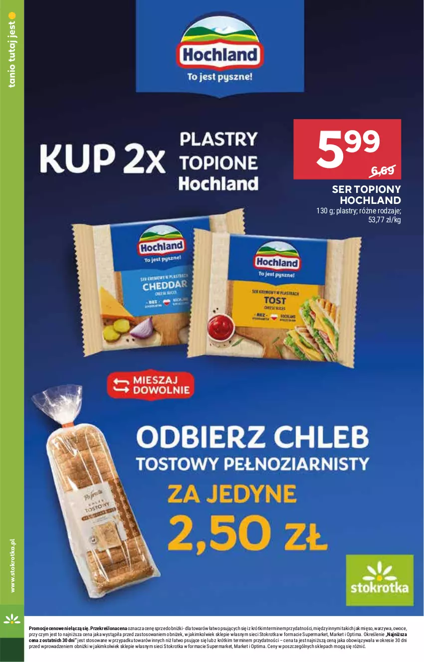 Gazetka promocyjna Stokrotka - Supermarket - ważna 19.03 do 25.03.2026 - strona 18 - produkty: Hochland, Mięso, Optima, Owoce, Ser, Ser topiony, Top, Warzywa
