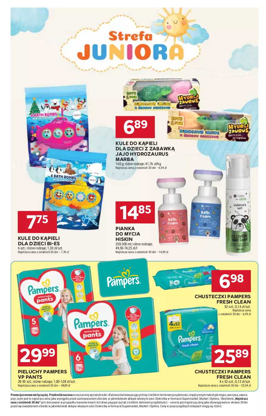 Gazetka promocyjna Stokrotka - Supermarket - ważna 19.03 do 25.03.2026 - strona 43 - produkty: Chusteczki, Dzieci, Mięso, Optima, Owoce, Pampers, Pieluchy, Warzywa