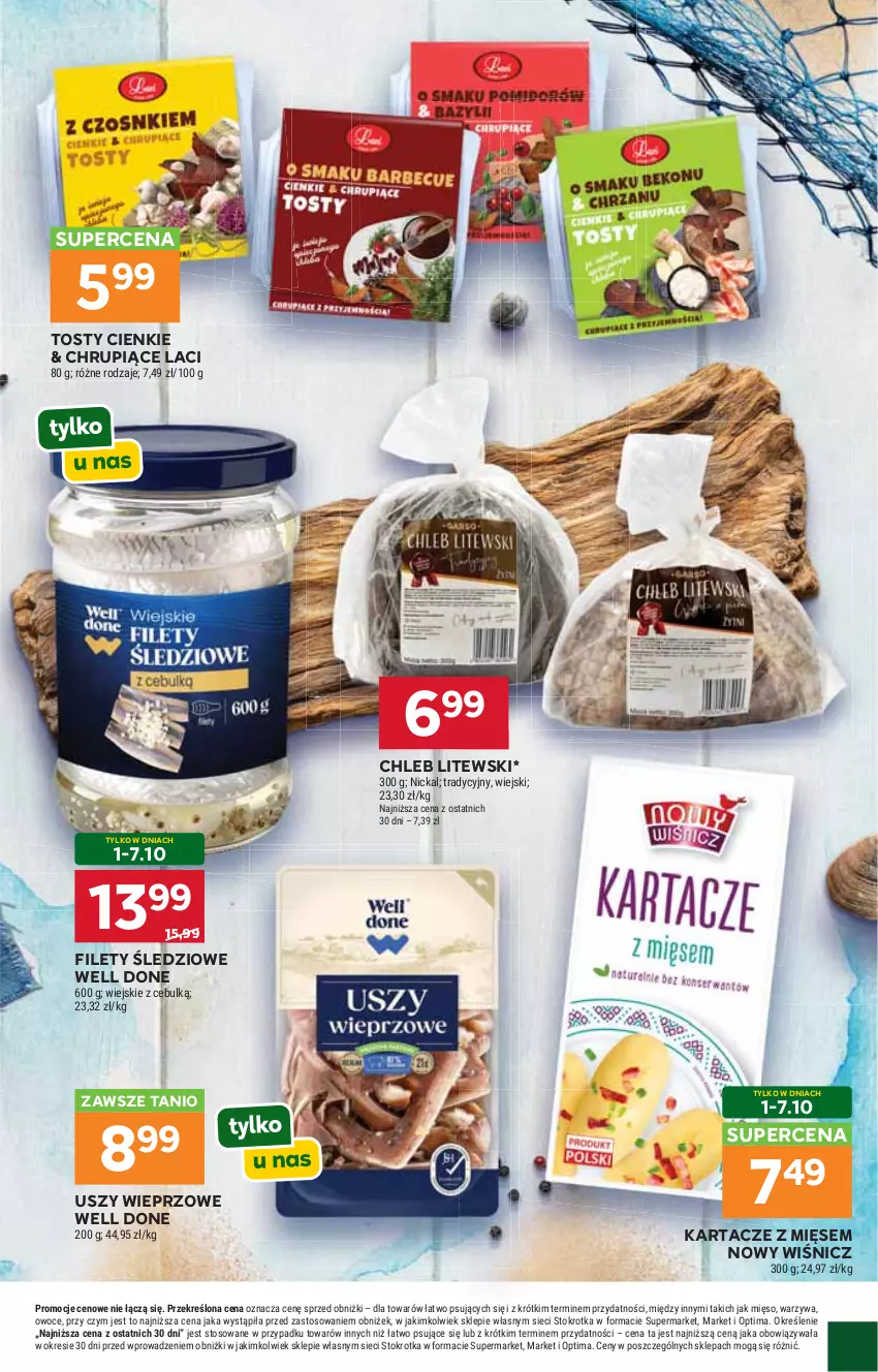 Gazetka promocyjna Stokrotka - Supermarket - ważna 01.10 do 07.10.2026 - strona 37 - produkty: Chleb, Mięso, Optima, Owoce, Warzywa
