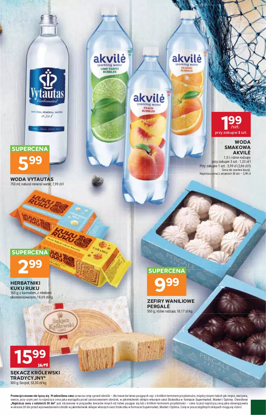 Gazetka promocyjna Stokrotka - Supermarket - ważna 01.10 do 07.10.2026 - strona 39 - produkty: Herbatniki, Królewski, Mięso, Optima, Owoce, Sękacz, Warzywa, Woda