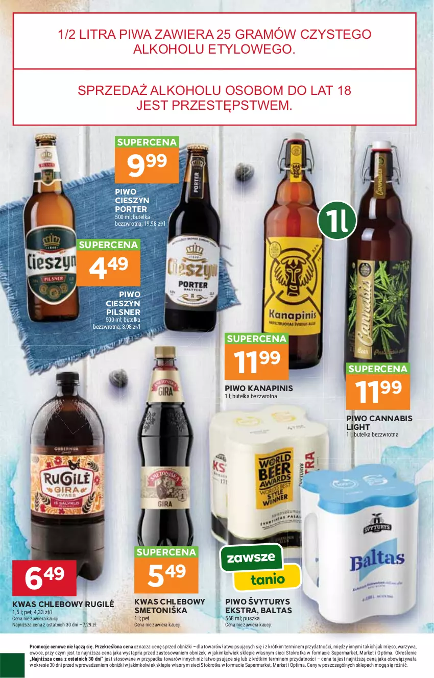 Gazetka promocyjna Stokrotka - Supermarket - ważna 01.10 do 07.10.2026 - strona 40 - produkty: Chleb, Gra, Mięso, Optima, Owoce, Piwa, Piwo, Por, Warzywa