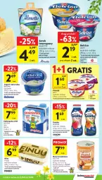 Gazetka promocyjna Intermarche - Gazetka promocyjna - Gazetka - ważna od 09.04 do 09.04.2025 - strona 25 - produkty: Belriso, Jogurt naturalny, Ser, Gra, Danone, Zott, Jogurt, Masa krówkowa, Serek, Serek twarogowy, Bakoma, Finuu, Kakao, Almette
