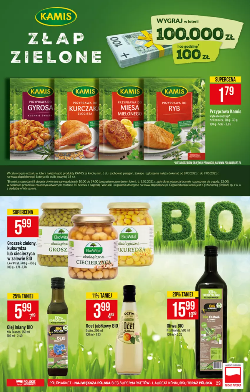 Gazetka promocyjna PoloMarket - Gazetka promocyjna - ważna 28.04 do 04.05.2021 - strona 29 - produkty: Gra, Groszek, Gyros, Kurczak, Laur, Tera