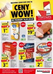 Gazetka promocyjna Intermarche - Gazetka - ważna od 29.01 do 29.01.2025 - strona 1 - produkty: Polędwica, Krakus, Inka, Kawa zbożowa, Parówki, Kawa, Delma, Mleko