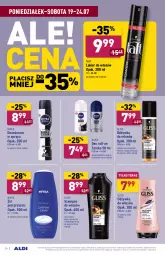 Gazetka promocyjna Aldi - Gazetka - ważna od 24.07 do 24.07.2021 - strona 20 - produkty: Dezodorant, Taft, Tera, Szampon, Lakier do włosów, Odżywka, Antyperspirant, Nivea, Lakier