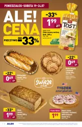 Gazetka promocyjna Aldi - Gazetka - ważna od 24.07 do 24.07.2021 - strona 6 - produkty: Piec, Ser, Tera, Bagietka, Chleb tostowy, Pieczywo, Półbagietka, Chleb, Donut, Bułka