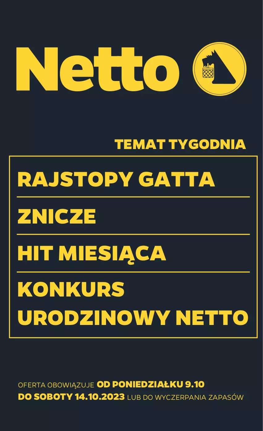 Gazetka promocyjna Netto - Akcesoria i dodatki - ważna 09.10 do 14.10.2023 - strona 1 - produkty: Gatta, Rajstopy, Top, Znicz