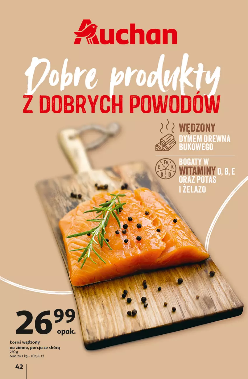 Gazetka promocyjna Auchan - Gazetka z MAŁĄ CENKĄ dźwigniesz więcej! Hipermarket Auchan - ważna 15.02 do 21.02.2024 - strona 42 - produkty: Por