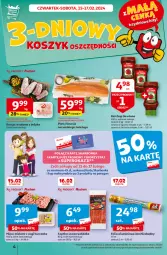 Gazetka promocyjna Auchan - Gazetka z MAŁĄ CENKĄ dźwigniesz więcej! Hipermarket Auchan - Gazetka - ważna od 21.02 do 21.02.2024 - strona 4 - produkty: Kurczak, Ketchup, Jan Niezbędny, Mięso mielone, Dawtona, Sos, Por, Kosz, Szynka, Mięso, Folia aluminiowa