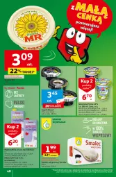 Gazetka promocyjna Auchan - Gazetka z MAŁĄ CENKĄ dźwigniesz więcej! Hipermarket Auchan - Gazetka - ważna od 21.02 do 21.02.2024 - strona 40 - produkty: Zott, Jogurt, Smalec, Słynne, Mleko