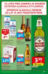 Gazetka promocyjna Auchan - Gazetka z MAŁĄ CENKĄ dźwigniesz więcej! Hipermarket Auchan - Gazetka - ważna od 21.02 do 21.02.2024 - strona 47 - produkty: Piwa, Piwo, Por, Gra, Perła, Wino