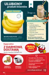 Gazetka promocyjna Auchan - Gazetka z MAŁĄ CENKĄ dźwigniesz więcej! Hipermarket Auchan - Gazetka - ważna od 21.02 do 21.02.2024 - strona 48 - produkty: Banany, Ser, Blender, Jogurt, Szklanka