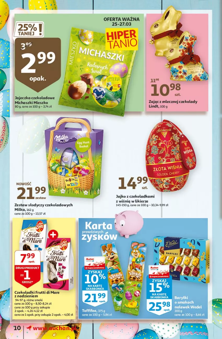 Gazetka promocyjna Auchan - Święta tuż tuż Supermarkety - ważna 25.03 do 03.04.2021 - strona 11 - produkty: Likier, Lindt, Milka