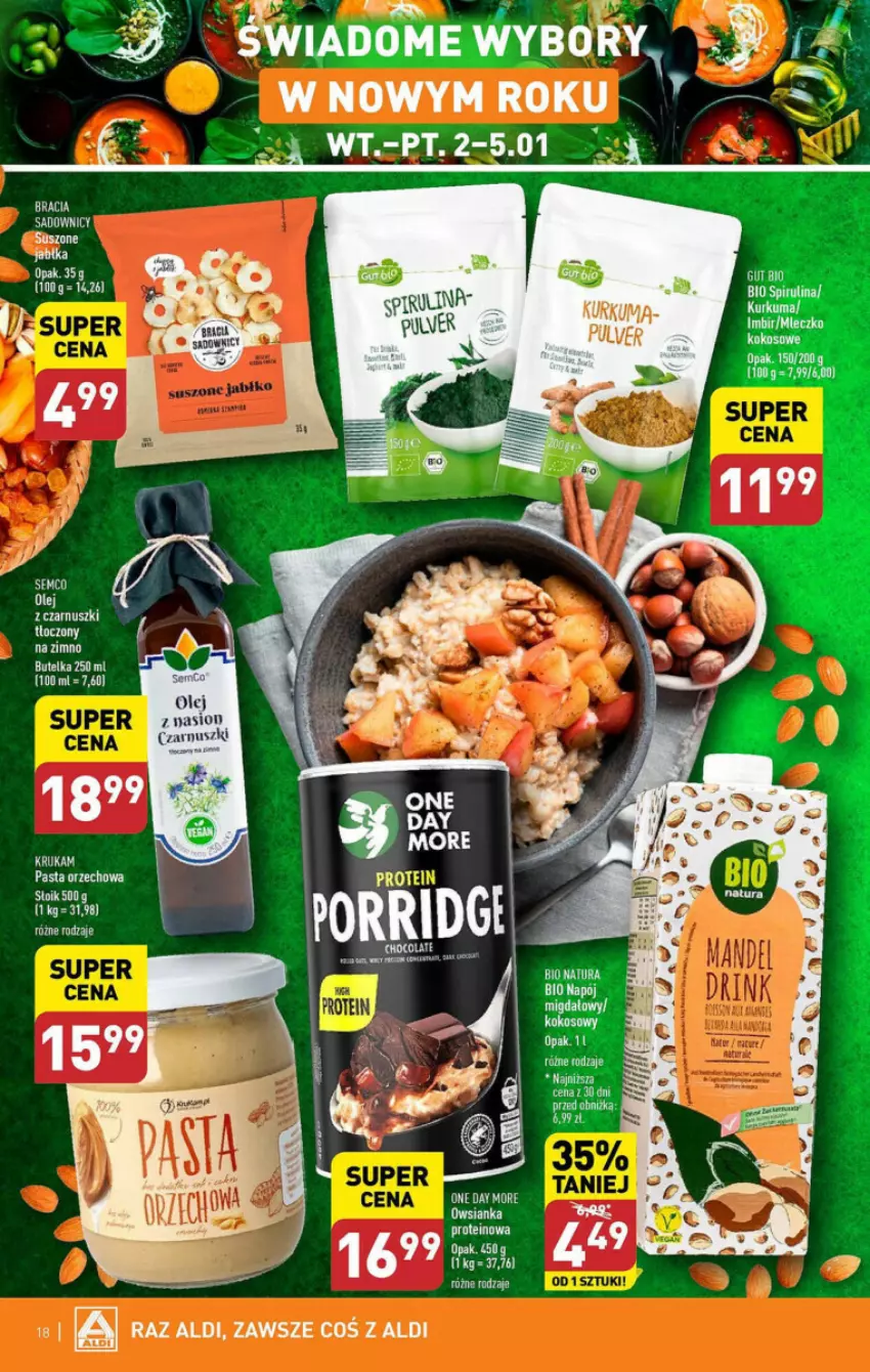 Gazetka promocyjna Aldi - ważna 02.01 do 05.01.2024 - strona 10 - produkty: Kokos, LG, Olej, Olej z czarnuszki, Ser