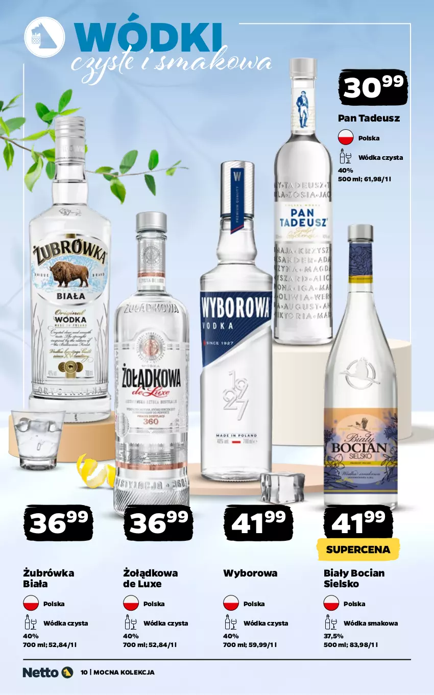 Gazetka promocyjna Netto - Alkohole - Mocne - ważna 27.04 do 09.05.2026 - strona 10 - produkty: Biały Bocian, Wódka, Wyborowa