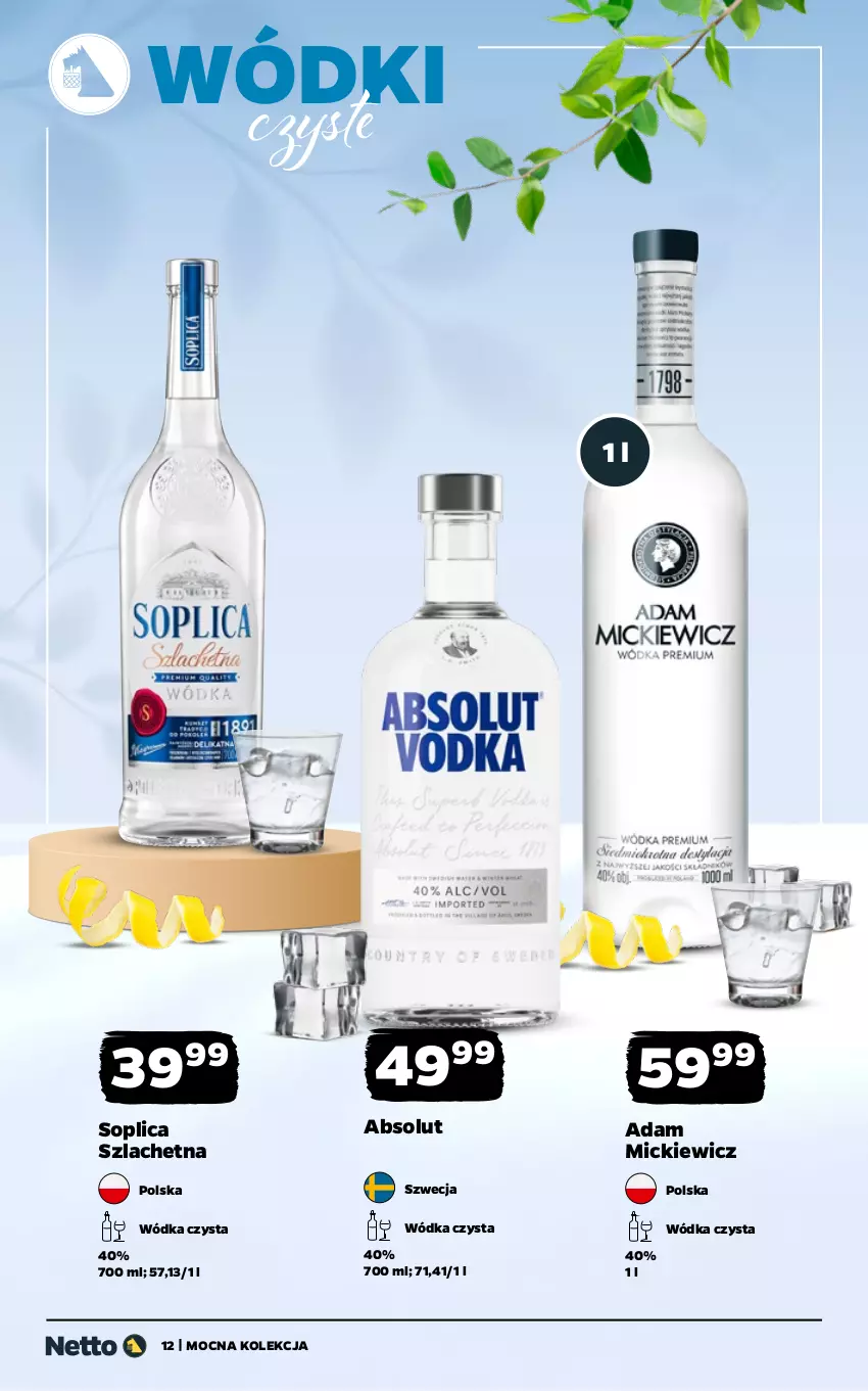 Gazetka promocyjna Netto - Alkohole - Mocne - ważna 27.04 do 09.05.2026 - strona 12 - produkty: Absolut, Soplica, Wódka