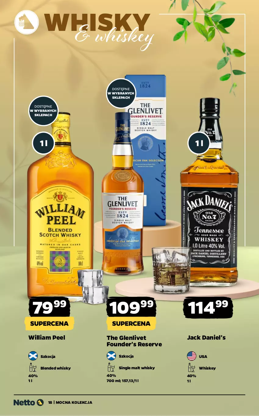 Gazetka promocyjna Netto - Alkohole - Mocne - ważna 27.04 do 09.05.2026 - strona 18 - produkty: Jack Daniel's, Koc, Ser, Whiskey, Whisky