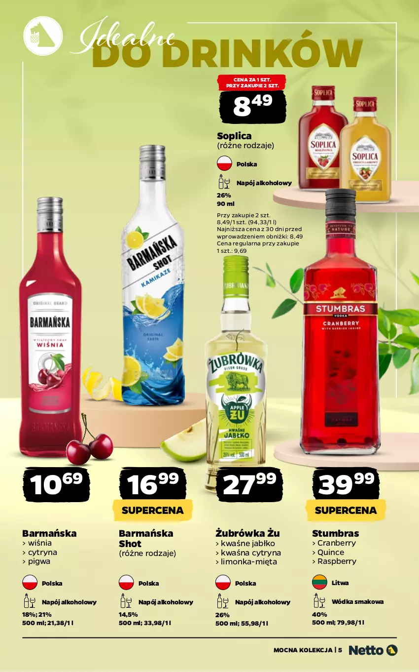 Gazetka promocyjna Netto - Alkohole - Mocne - ważna 27.04 do 09.05.2026 - strona 5 - produkty: Limonka, Mięta, Napój, Soplica, Wódka