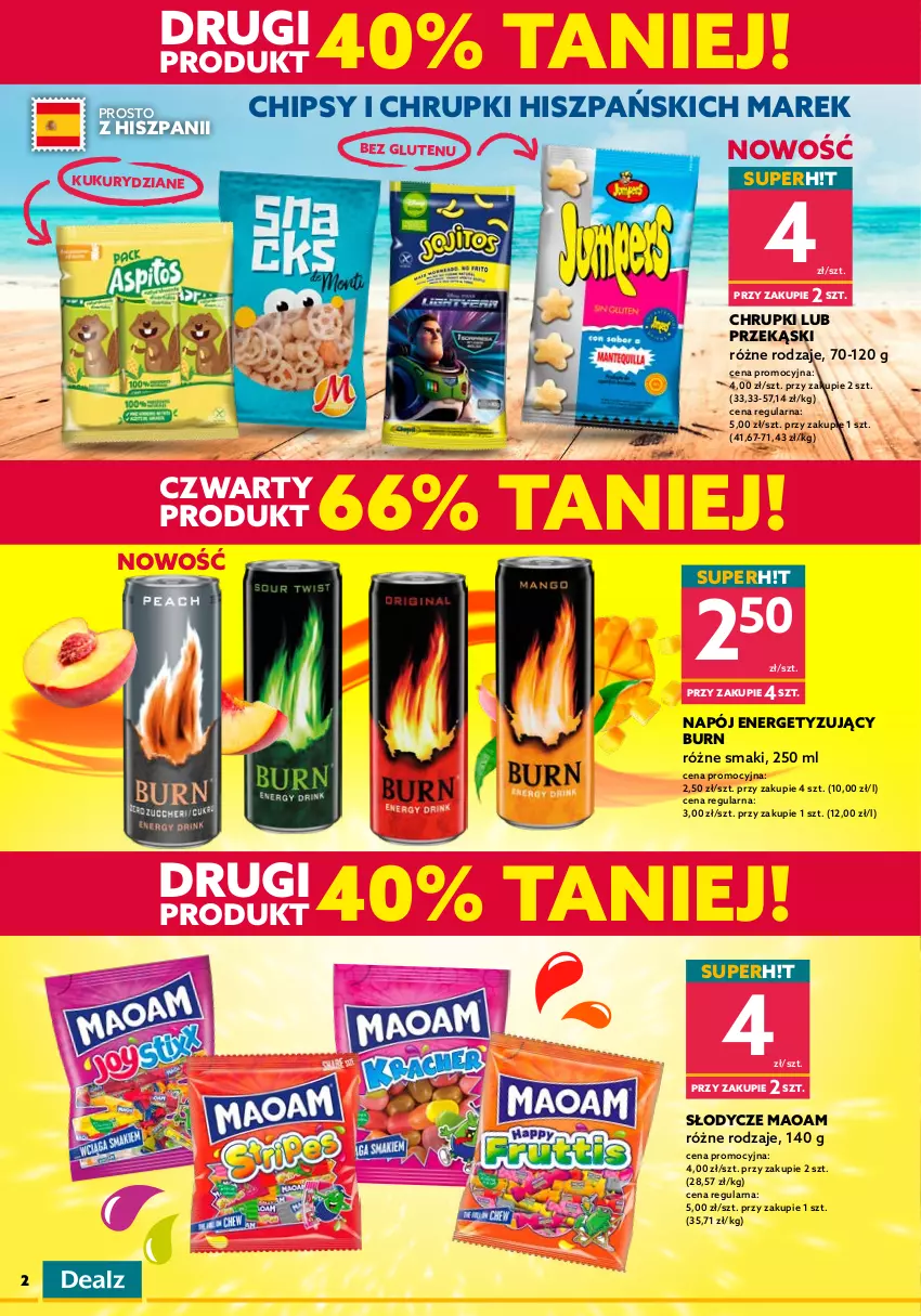 Gazetka promocyjna Dealz - NOWA GAZETKASETKI PRODUKTÓW TANIEJ! - ważna 10.08 do 23.08.2022 - strona 2 - produkty: Baton, Chipsy, Chrupki, Gra, Kakao, Napój, Rogal, Snickers, Tonik