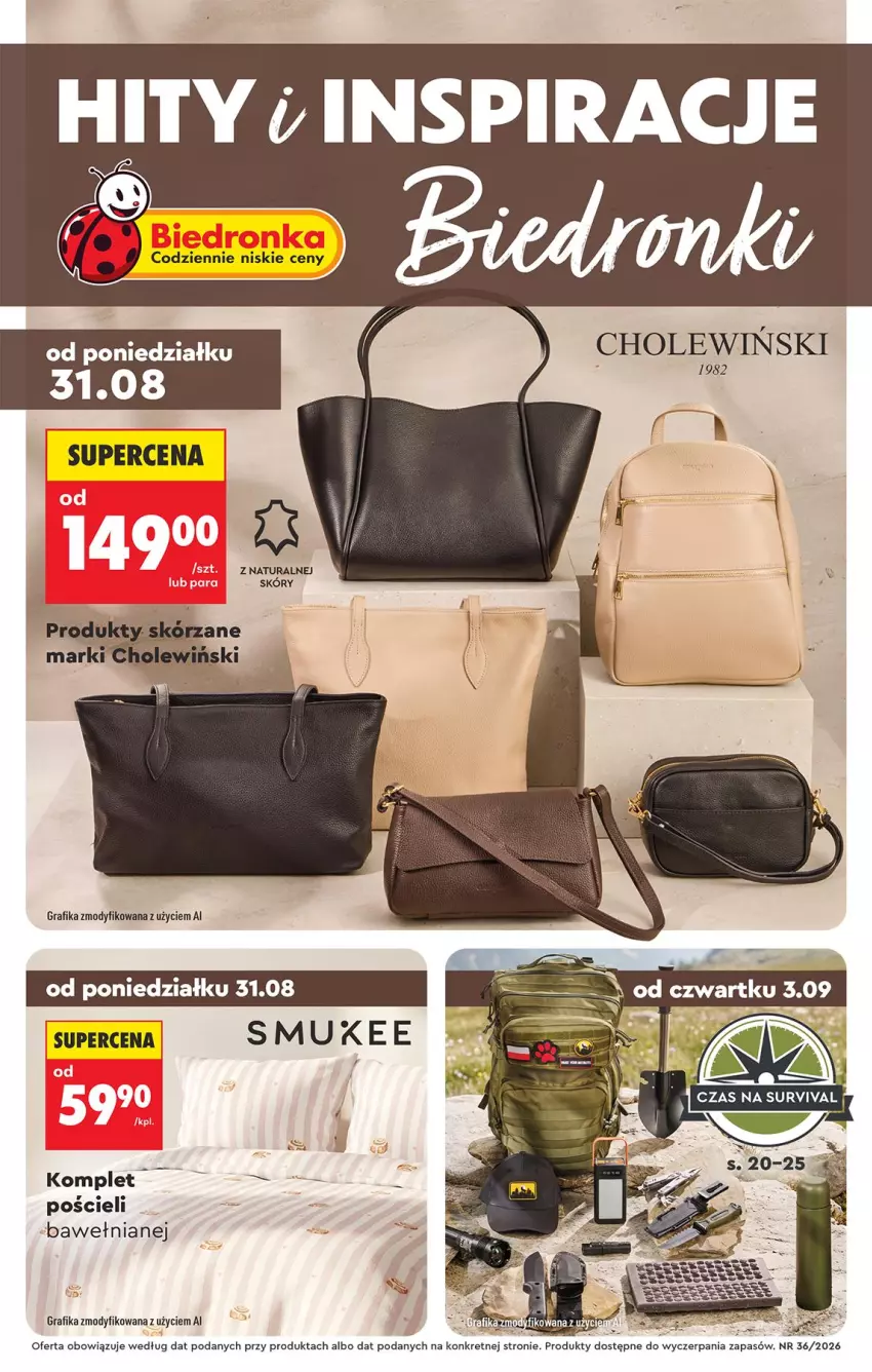 Gazetka promocyjna Biedronka - Okazje Tygodnia - ważna 31.08 do 12.09.2026 - strona 1 - produkty: Gra, Grafika, Kret, Mars, Pościel