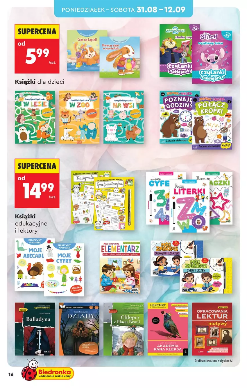 Gazetka promocyjna Biedronka - Okazje Tygodnia - ważna 31.08 do 12.09.2026 - strona 16 - produkty: Gra, Grafika, Por