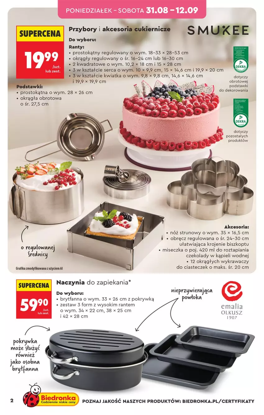 Gazetka promocyjna Biedronka - Okazje Tygodnia - ważna 31.08 do 12.09.2026 - strona 2 - produkty: Fa, Gra, Grafika, Miseczka, Ser, Sok