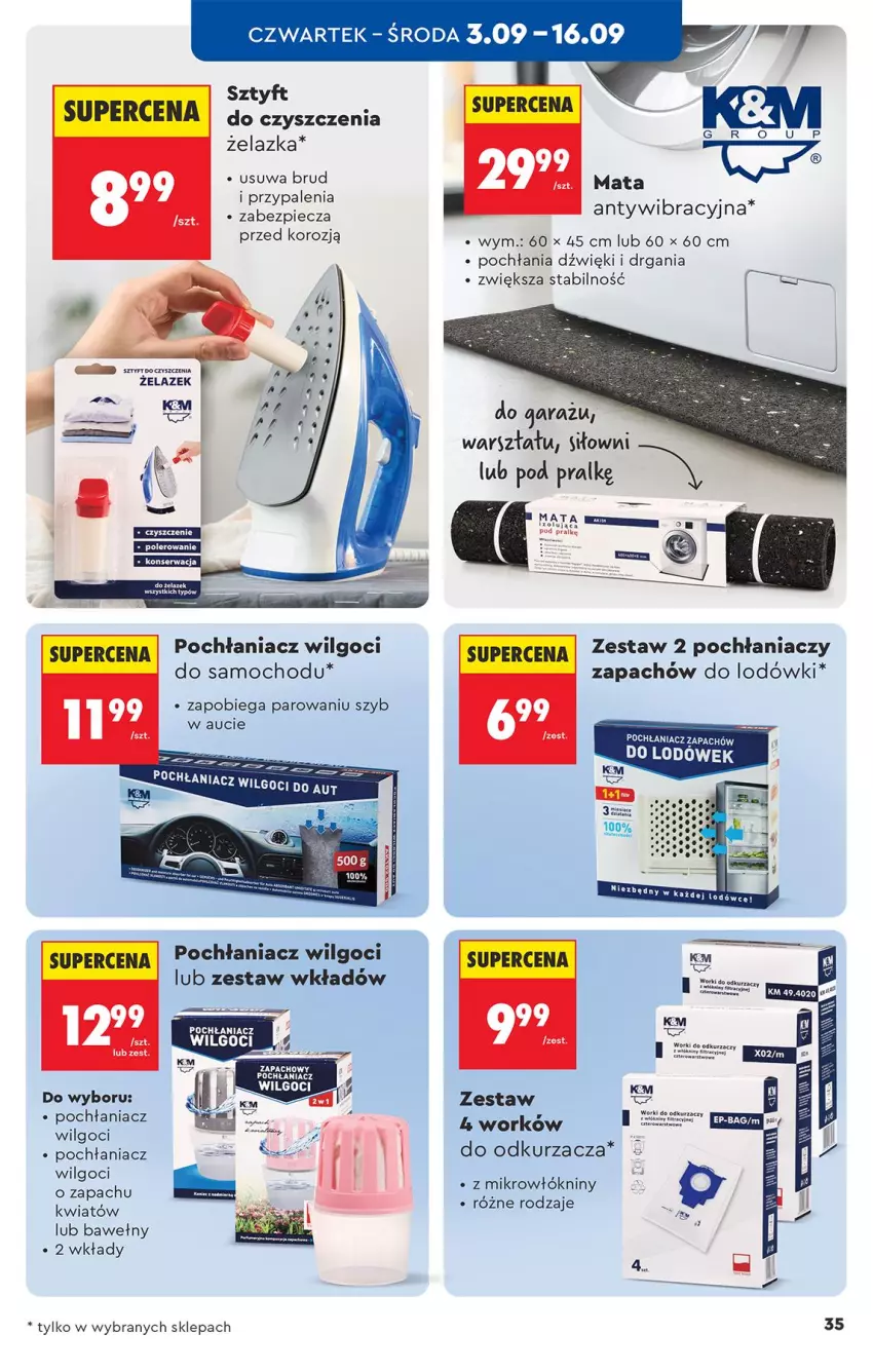 Gazetka promocyjna Biedronka - Okazje Tygodnia - ważna 31.08 do 12.09.2026 - strona 35 - produkty: Garaż, LG, Odkurzacz, Piec, Pochłaniacz wilgoci, Por, Ser