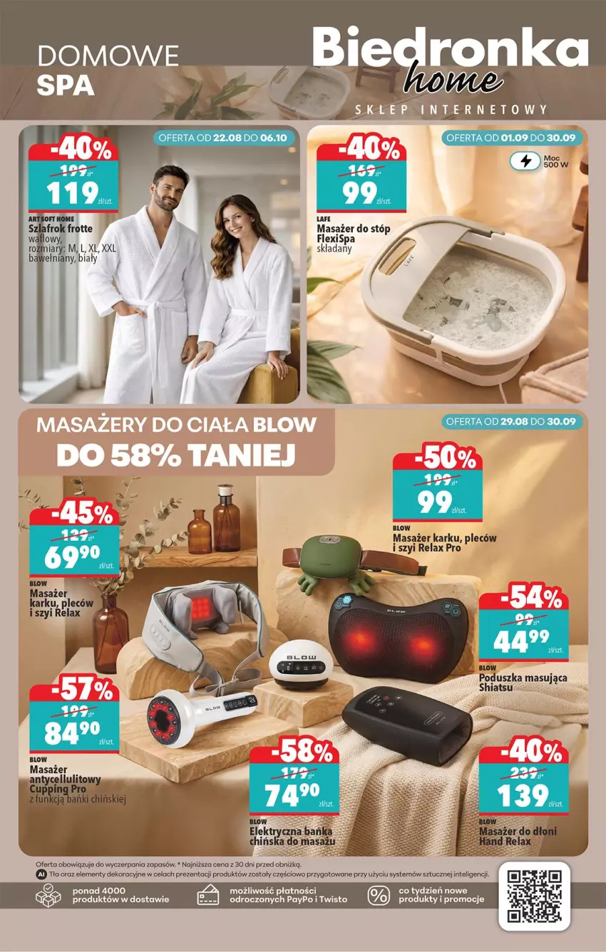 Gazetka promocyjna Biedronka - Okazje Tygodnia - ważna 31.08 do 12.09.2026 - strona 43 - produkty: Masażer, Poduszka