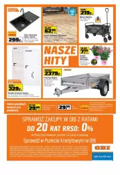 Gazetka promocyjna Obi - Gazetka OBI - Gazetka - ważna od 14.06 do 14.06.2022 - strona 20 - produkty: Asus, Zlew, Skrzydło drzwiowe, Tera, Wózek, Drzwi
