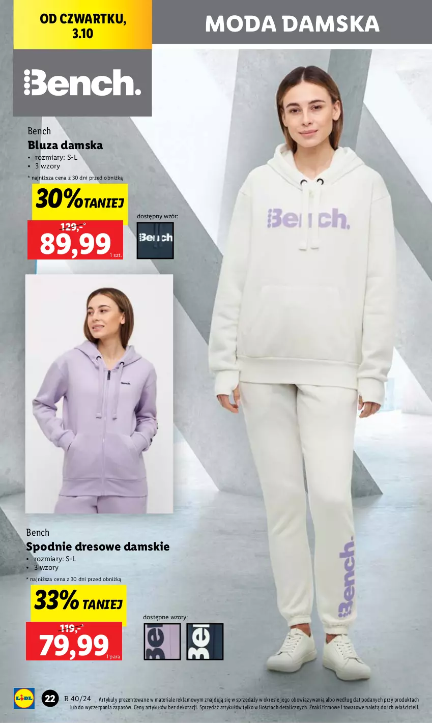 Gazetka promocyjna Lidl - GAZETKA - ważna 30.09 do 05.10.2024 - strona 24 - produkty: Bluza, Dres, Moda, Spodnie, Spodnie dresowe