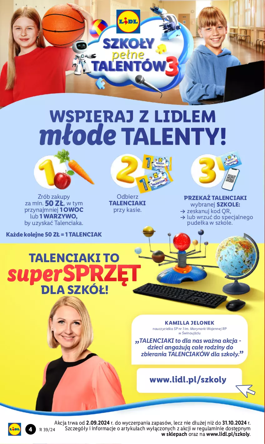 Gazetka promocyjna Lidl - GAZETKA - ważna 30.09 do 05.10.2024 - strona 4 - produkty: Dzieci, Kamill, Olej, Wino