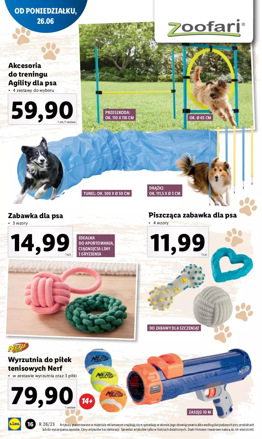 Gazetka promocyjna Lidl - GAZETKA - ważna 26.06 do 01.07.2023 - strona 16 - produkty: Gry, Nerf, Por, Tunel, Wyrzutnia, Zabawka