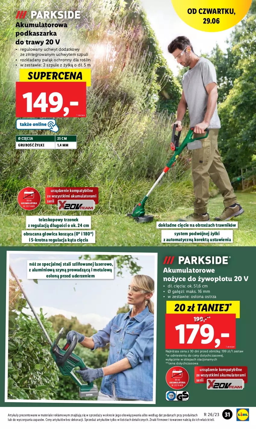 Gazetka promocyjna Lidl - GAZETKA - ważna 26.06 do 01.07.2023 - strona 33 - produkty: Acana, Akumulator, Kasza, Kosz, Noż, Nożyce, Piec, Ser, Teleskop