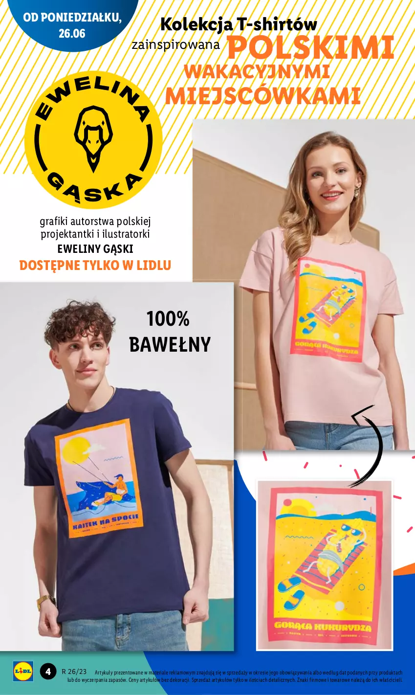 Gazetka promocyjna Lidl - GAZETKA - ważna 26.06 do 01.07.2023 - strona 4 - produkty: Gra, T-shirt