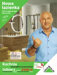 Gazetka promocyjna Leroy Merlin - Nowa Łazienka - Gazetka - ważna od 03.07 do 03.07.2021 - strona 1 - produkty: Szafka pod umywalkę, Kuchnia, Szafka