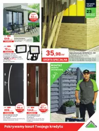 Gazetka promocyjna Leroy Merlin - Nowa Łazienka - Gazetka - ważna od 03.07 do 03.07.2021 - strona 27 - produkty: Klamka, Sos, Gra, Rama, Reflektor LED, Cynk, Markiza, Kosz, Rubin, Bateria, Drzwi wejściowe, Reflektor, Drzwi, Lampa, Helio, Pokrywa, Smartfon