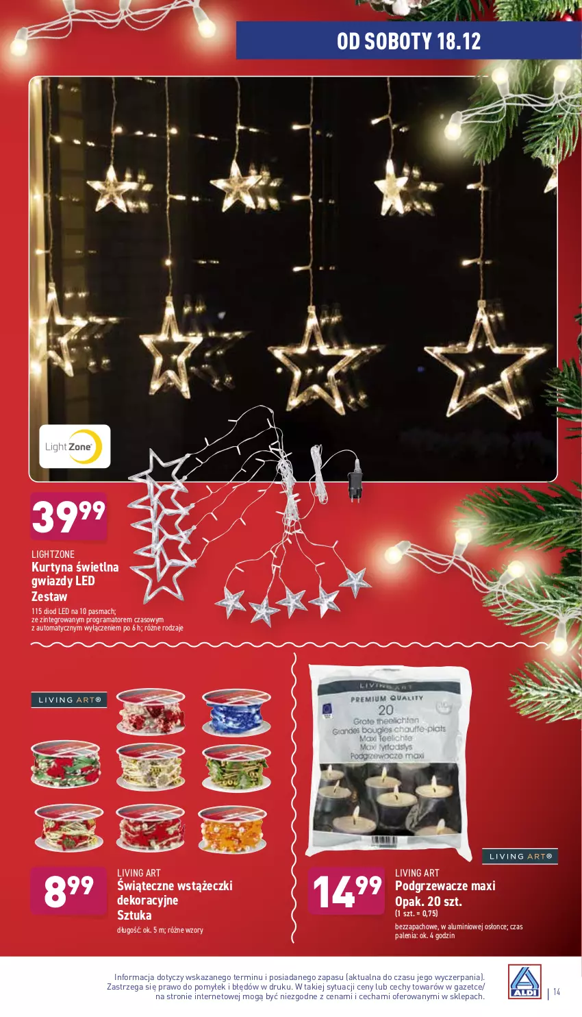 Gazetka promocyjna Aldi - ważna 15.12 do 19.12.2021 - strona 14 - produkty: Gra, Podgrzewacze, Rama