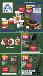 Gazetka promocyjna Aldi - Gazetka - ważna od 19.12 do 19.12.2021 - strona 1 - produkty: Por, Gin, Gra, Głośnik, Wełna, Płyta, Waga