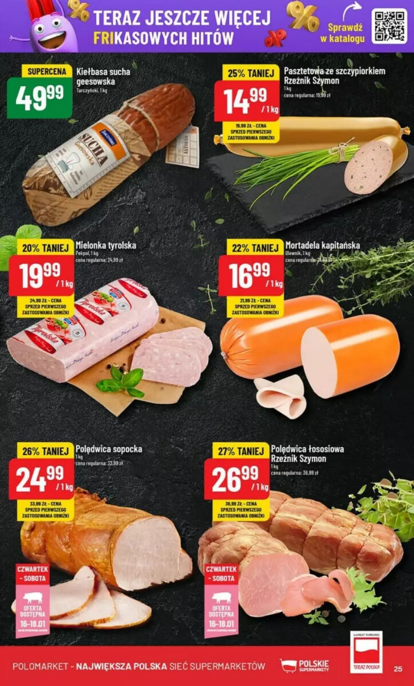 Gazetka promocyjna PoloMarket - ważna 15.01 do 21.01.2025 - strona 18 - produkty: Kiełbasa, Pasztet, Polędwica