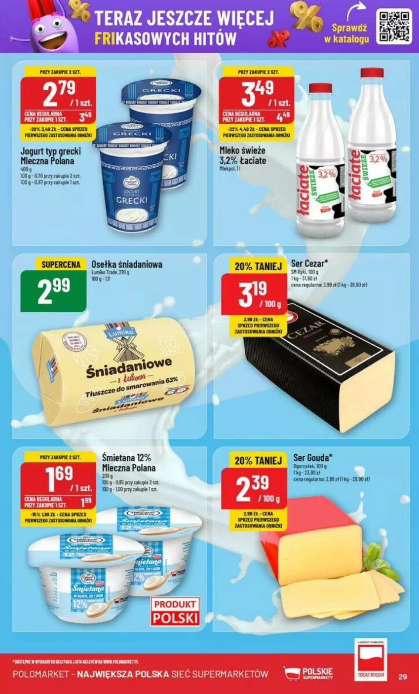 Gazetka promocyjna PoloMarket - ważna 15.01 do 21.01.2025 - strona 22 - produkty: Gouda, Jogurt, LANA, Mleko, Ser, Tera