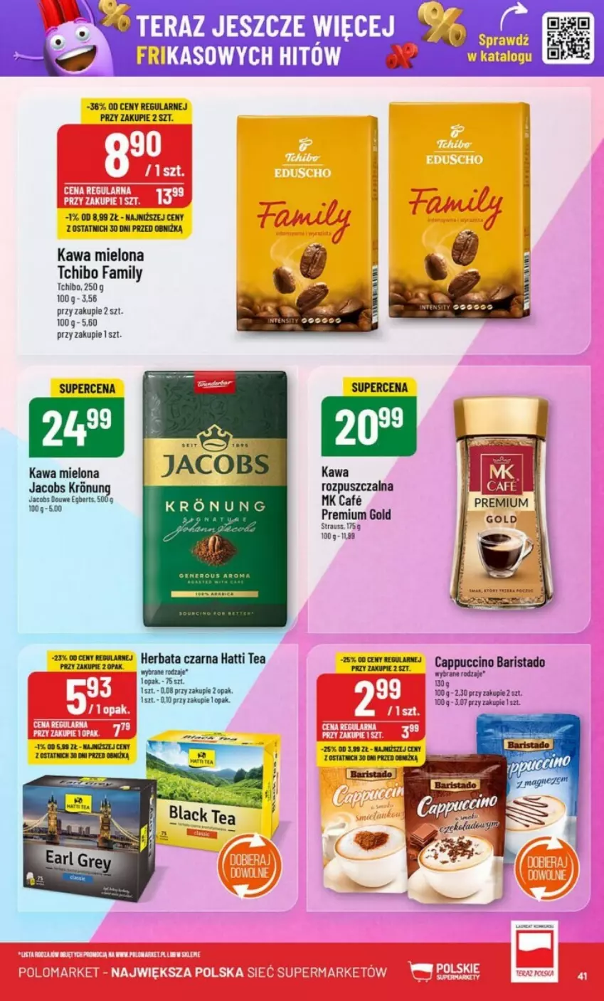 Gazetka promocyjna PoloMarket - ważna 15.01 do 21.01.2025 - strona 36 - produkty: Cappuccino, Fa, Jacobs, Kawa, Kawa mielona, Tchibo, Tchibo Family