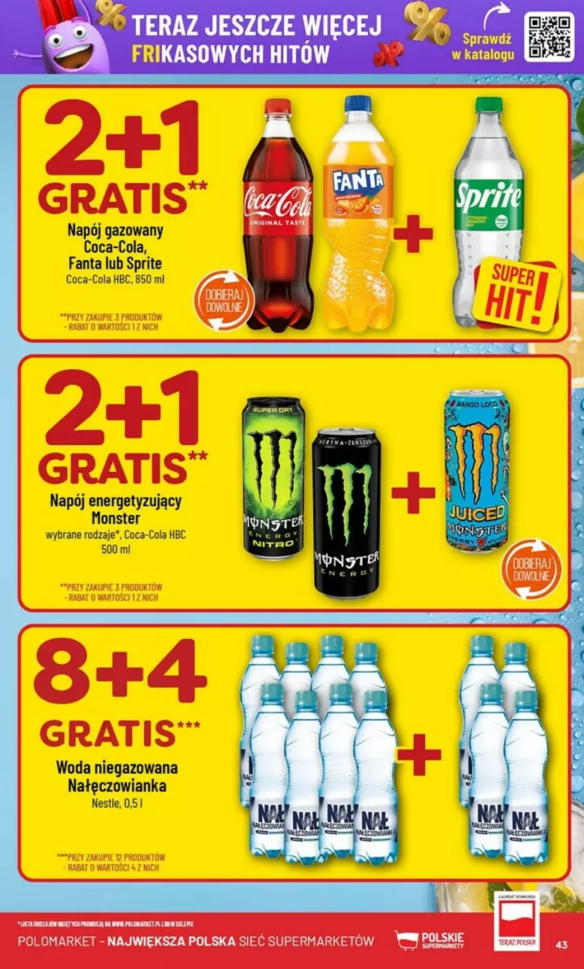 Gazetka promocyjna PoloMarket - ważna 15.01 do 21.01.2025 - strona 38 - produkty: Coca-Cola, Fa, Fanta, Gra, Nałęczowianka, Napój, Napój gazowany, Sprite, Tera, Woda, Woda niegazowana