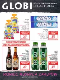 Gazetka promocyjna Carrefour - Gazetka Globi - Gazetka - ważna od 24.01 do 24.01.2022 - strona 1 - produkty: Piwa, Piwo, Piec, Gra, Cukier, Jogurt, Danonki, Kosz, Cukierki, Halls, Napój, Kozel